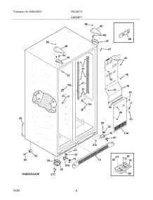 07 - Cabinet parts for Frigidaire Refrigerator FSC23F7DB3 from AppliancePartsPros.com