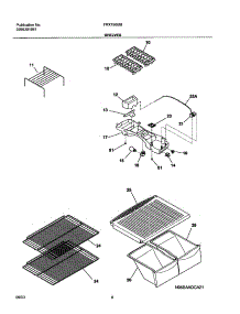 07 - Shelves parts for Frigidaire Refrigerator FRX15BBBW0 from AppliancePartsPros.com