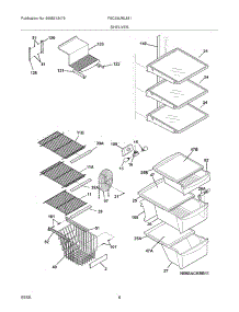 09 - Shelves parts for Frigidaire Refrigerator FSC23LR5JM1 from AppliancePartsPros.com