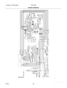 22 - Wiring Schematic parts for Frigidaire Refrigerator GHSC239DW0 from AppliancePartsPros.com
