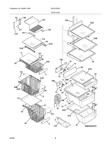09 - Shelves parts for Frigidaire Refrigerator GHSC39EJPB0 from AppliancePartsPros.com