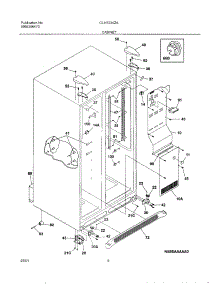 07 - Cabinet parts for Frigidaire Refrigerator GLHS234ZAB1 from AppliancePartsPros.com