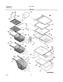 09 - Shelves parts for Frigidaire Refrigerator GLHS234ZAB1 from AppliancePartsPros.com