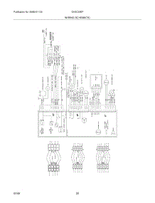 22 - Wiring Schematic parts for Frigidaire Refrigerator GHSC39EFPB0 from AppliancePartsPros.com