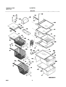 09 - Shelves parts for Frigidaire Refrigerator GLHS267ZAW4 from AppliancePartsPros.com