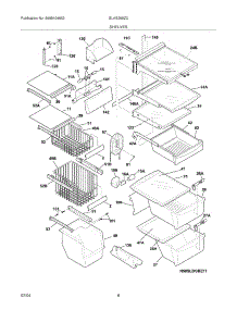 09 - Shelves parts for Frigidaire Refrigerator GLHS269ZCW4 from AppliancePartsPros.com