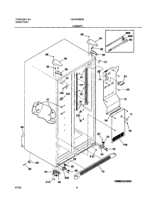 07 - Cabinet parts for Frigidaire Refrigerator GLHS280ZAW4 from AppliancePartsPros.com