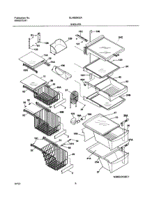 09 - Shelves parts for Frigidaire Refrigerator GLHS280ZAW4 from AppliancePartsPros.com