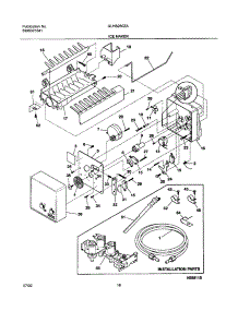 19 - Ice Maker parts for Frigidaire Refrigerator GLHS280ZAW4 from AppliancePartsPros.com
