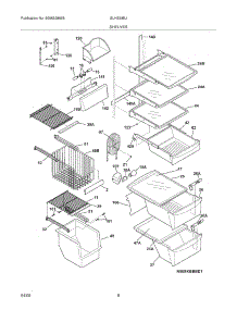 09 - Shelves parts for Frigidaire Refrigerator GLHS38EJPW1 from AppliancePartsPros.com