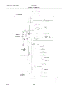 22 - Wiring Schematic parts for Frigidaire Refrigerator GLHS38EESB2 from AppliancePartsPros.com