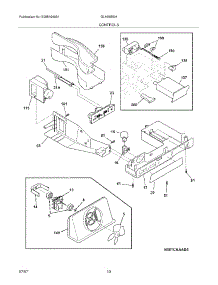 11 - Controls parts for Frigidaire Refrigerator GLHS65EHQ4 from AppliancePartsPros.com
