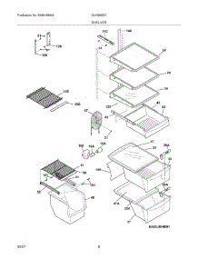 09 - Shelves parts for Frigidaire Refrigerator GLHS65EHSB1 from AppliancePartsPros.com