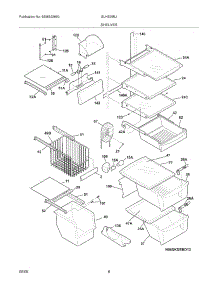09 - Shelves parts for Frigidaire Refrigerator GLHS39EJPW1 from AppliancePartsPros.com