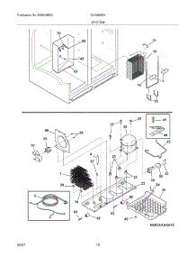 13 - System parts for Frigidaire Refrigerator GLHS65EHB5 from AppliancePartsPros.com