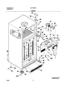05 - Cabinet parts for Frigidaire Refrigerator GLHT184RAB3 from AppliancePartsPros.com