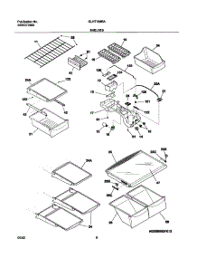 07 - Shelves parts for Frigidaire Refrigerator GLHT184RAW5 from AppliancePartsPros.com