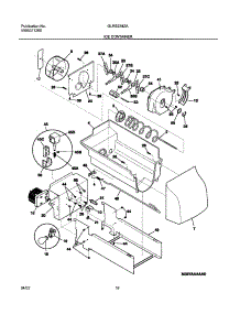 17 - Ice Container parts for Frigidaire Refrigerator GLRS234ZAQ5 from AppliancePartsPros.com