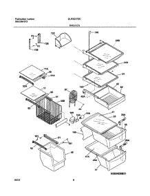 09 - Shelves parts for Frigidaire Refrigerator GLRS237ZCB2 from AppliancePartsPros.com