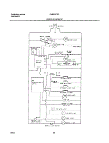 20 - Wiring Schematic parts for Frigidaire Refrigerator GLRS237ZCB2 from AppliancePartsPros.com