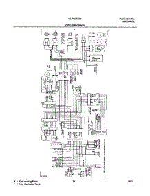 21 - Wiring Diagram parts for Frigidaire Refrigerator GLRS237ZCB2 from AppliancePartsPros.com