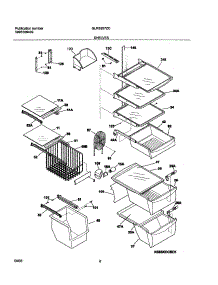 09 - Shelves parts for Frigidaire Refrigerator GLRS267ZCQ0 from AppliancePartsPros.com