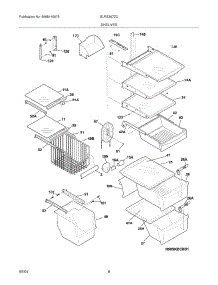 09 - Shelves parts for Frigidaire Refrigerator GLRS267ZCW3 from AppliancePartsPros.com