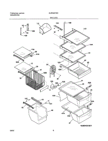 09 - Shelves parts for Frigidaire Refrigerator GLRS267ZCQ1 from AppliancePartsPros.com