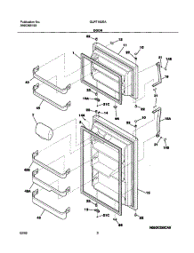 03 - Door parts for Frigidaire Refrigerator GLRT182SAB1 from AppliancePartsPros.com
