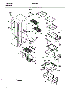 05 - Shelves parts for Frigidaire Refrigerator GLRSF236JD0 from AppliancePartsPros.com