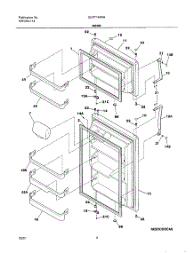 03 - Doors parts for Frigidaire Refrigerator GLRT184RAQ0 from AppliancePartsPros.com