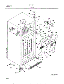 05 - Cabinet parts for Frigidaire Refrigerator GLRT184RAQ0 from AppliancePartsPros.com