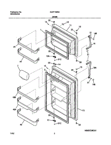 03 - Doors parts for Frigidaire Refrigerator GLRT182SAQ2 from AppliancePartsPros.com