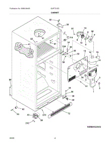 05 - Cabinet parts for Frigidaire Refrigerator GLRT212IDQ9 from AppliancePartsPros.com