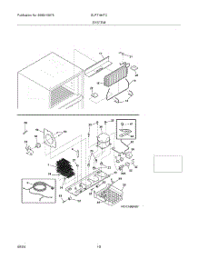09 - System parts for Frigidaire Refrigerator GLRT184TCW6 from AppliancePartsPros.com