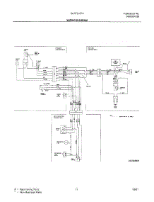 11 - Wiring Diagram parts for Frigidaire Refrigerator GLRT216TAW0 from AppliancePartsPros.com