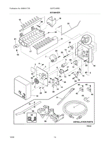 11 - Ice Maker parts for Frigidaire Refrigerator GLRT218WDLP from AppliancePartsPros.com