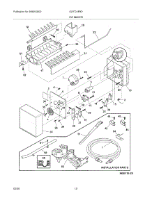 11 - Ice Maker parts for Frigidaire Refrigerator GLRT218WDB3 from AppliancePartsPros.com