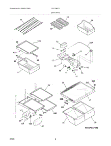 07 - Shelves parts for Frigidaire Refrigerator GLRT86TEK0 from AppliancePartsPros.com