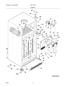 05 - Cabinet parts for Frigidaire Refrigerator GS21HTZBK3 from AppliancePartsPros.com