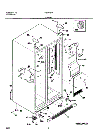 07 - Cabinet parts for Frigidaire Refrigerator GS23HSZBB2 from AppliancePartsPros.com