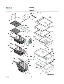 09 - Shelves parts for Frigidaire Refrigerator GS26HSZBW0 from AppliancePartsPros.com