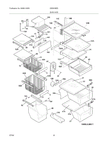 09 - Shelves parts for Frigidaire Refrigerator GS26HSZDQ0 from AppliancePartsPros.com