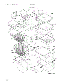 09 - Shelves parts for Frigidaire Refrigerator LESR26EFE7 from AppliancePartsPros.com