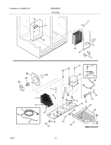 13 - System parts for Frigidaire Refrigerator LESR26EFE7 from AppliancePartsPros.com