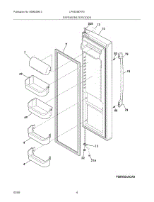 05 - Refrigerator Door parts for Frigidaire Refrigerator LPHS2687KF0 from AppliancePartsPros.com