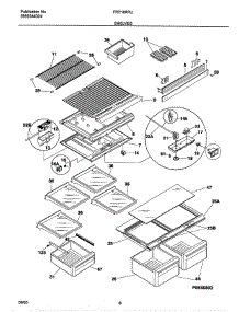 Shelves parts for Frigidaire Refrigerator OEMF1-FRT18RRJD1 from AppliancePartsPros.com