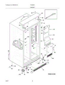 07 - Cabinet parts for Frigidaire Refrigerator PHS39EHSS4 from AppliancePartsPros.com