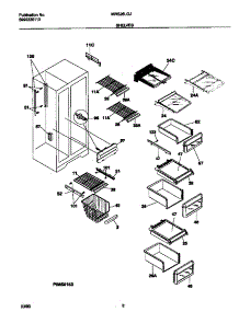 05 - Shelves parts for Frigidaire Refrigerator MRS26LGJW0 from AppliancePartsPros.com