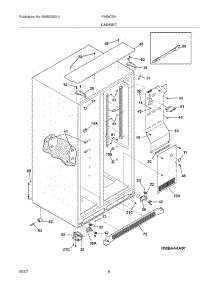 07 - Cabinet parts for Frigidaire Refrigerator PHS67EHSB6 from AppliancePartsPros.com
